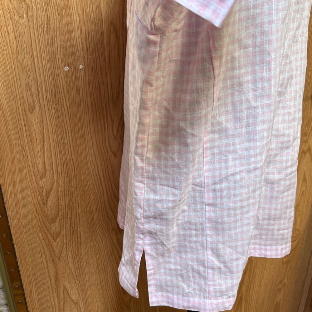 Pink Gingham Button Down Shirt - image 6